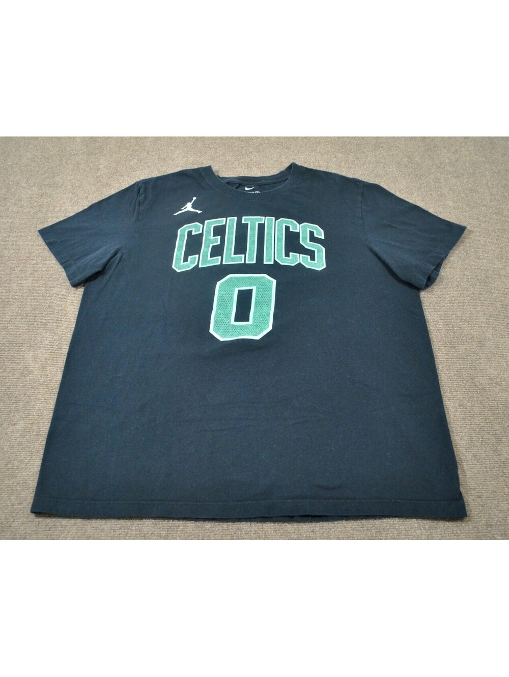 Boston Celtics Jayson Tatum Jordan Nike NBA Black Jersey Shirt Size X-Large